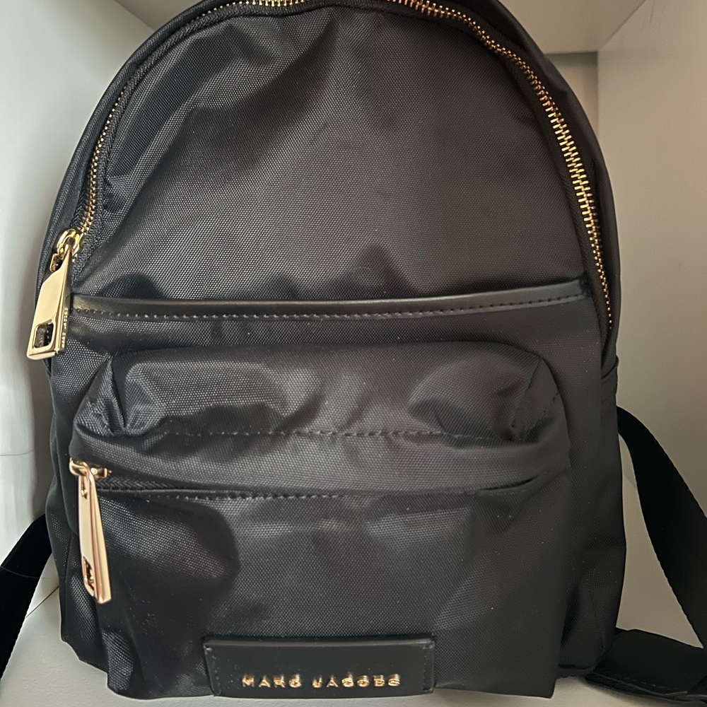 Marc Jacob Goldtone Zip Mini Backpack